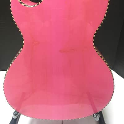 Paracho JUNIOR SIZE 10-String Bajo Quinto Acoustic Guitar PALO ESCRITO KIDS SIZE 2019 Pink image 2