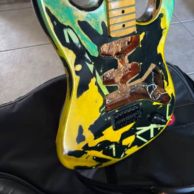 Unknown Stratocaster Kit Guitar - Hand Painted image 6
