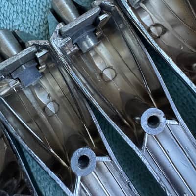Premier Lot of 10 Vintage Bass Drum Lugs - Chrome 125-20 RD.843756 70s - Chrome image 9