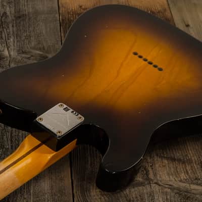 Fender CUSTOM SHOP TELE 1955 LTD 2S HT MN #CZ560649 - RELIC WIDE FADE 2-COLOR SUNBURST 1955 image 5