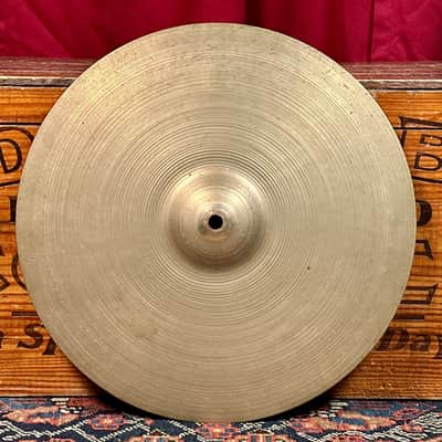 15" Zildjian A 1940s-50s Trans Stamp/Small Stamp Hi-Hat Cymbal Pair 874g/910g *Video Demo* image 2