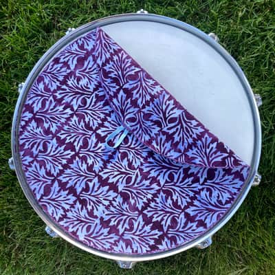 14" single layer Drum Bunny cloth drum cover - dampener - partial mute - compare to Drum Tortillas - Quesadilla - Big Fat Snare image 2