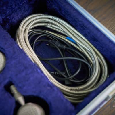 Rare Vintage Early Blue Bottle Tube Condenser Microphone Set image 16