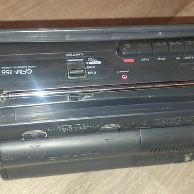 Vtg Sony CFM-155 AM/FM Radio Cassette-Corder Boombox Portable Tested & Working image 4
