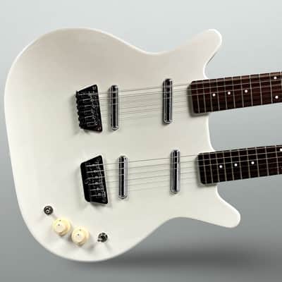 Danelectro Doubleneck 6-String/12-String 2024 - White Pearl image 4