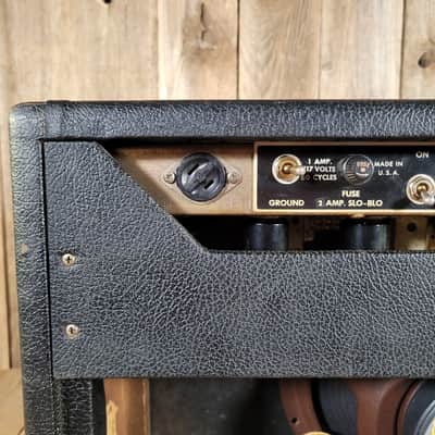 Fender Deluxe Reverb 1965 w/ Cover and Footswitch Serviced Very Good - Black image 11