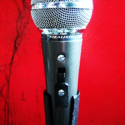 Vintage 1980's Radio Shack Realistic Highball / Shure SM58 Handheld Cardioid Dynamic Microphone Low Z w accessories # 7 image 8