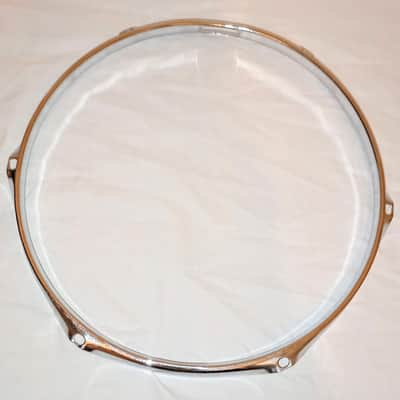 Unmarked 11" RARE DIAMETER SNARE SIDE DRUM HOOP - CHROME - FREE SHIP TO CUSA! image 2