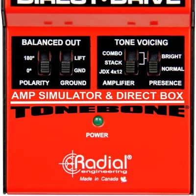 Radial JDX Direct-Drive Active Guitar Amp Direct Box DI with Guitar Amp Simulation, Presence Switch image 3