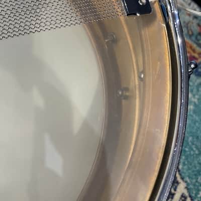 Ludwig 14x5" #401 Super Ludwig (Supraphonic) Brass Snare Drum, Super Rare 1960. Excellent! image 16
