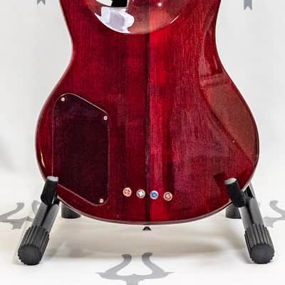 1981 Washburn SB40, SB-40 Bass Wine Red Neckthrough image 5