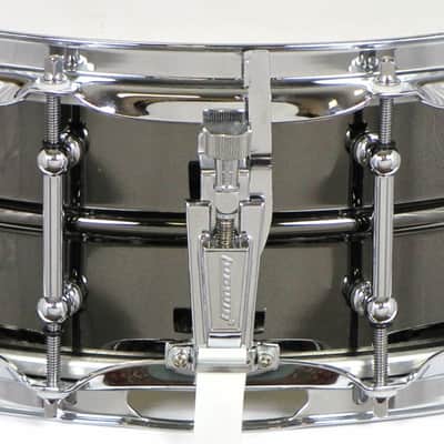 Ludwig LB416T 5X14 Brass Shell Black Beauty Snare Drum image 5
