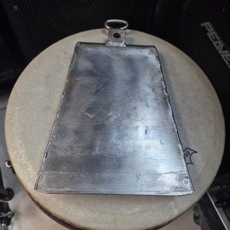 J.C.R. Half Moon Cowbell with mount 1990s Bronx- Raw Finish | Reverb