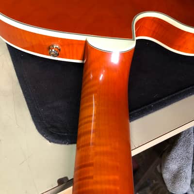Rare Gibson Chet Atkins Country Gentleman de 1992 Sunrise Orange USA avec ses papiers et étui image 14
