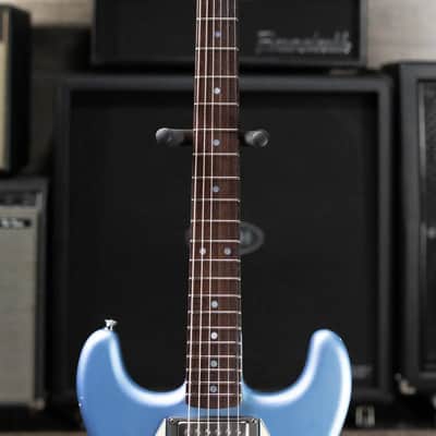 Nash Wayfarer Semi-Hollow Electric Guitar - Ice Blue Metallic with Hardshell Case image 5