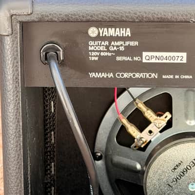 Yamaha GA-15 15-Watt Guitar Practice Amplifier (Gold Face) – Used (Good Condition) image 9