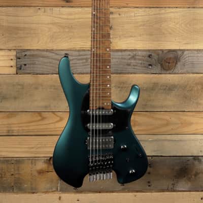Ibanez Q547 7-String Electric Guitar Guitar Blue Chameleon Metallic Matte w/ Gigbag Bild 4