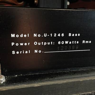 70's Univox U1246 Bass / Guitar Tube Head - 60 watts image 7