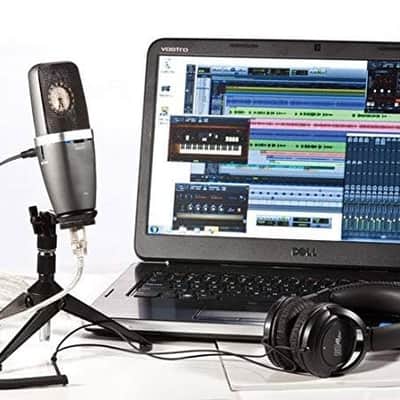 Apex Apex555 USB Large Diaphragm Cardioid Studio Condenser Microphone with Headphone Monitoring image 4