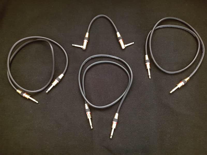 (4) Monster Cable - Prolink MONSTER Rock - High Performance/Maximum Clarity - Guitar - 3' & .75' - Gold/Black image 1