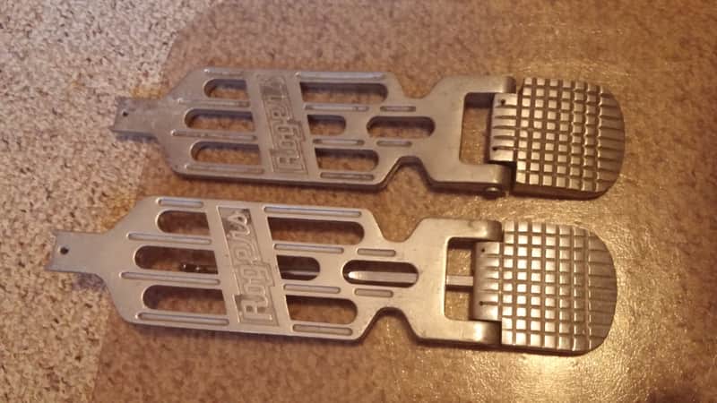 Rogers 2 VINTAGE Swivomatic BASS DRUM PEDAL Footboard Split Heel 60s 70s NO TARIFFS image 1