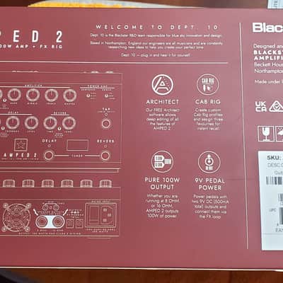 Blackstar AMPED 2 Dept. 10 100-Watt Guitar Amp Pedal 2023 - Present - Red image 10