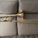 Bach 42AF Stradivarius Professional Model Bb/F Tenor Trombone with Infinity Valve 2010s - Clear-Lacquered Brass