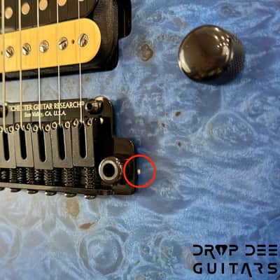 Schecter USA Custom Shop Sunset Custom-II HSS Electric Guitar w/ Case-Ocean Blue Burst Satin image 17