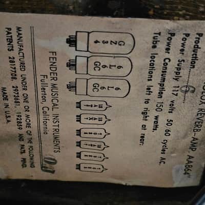 1965 Fender Vibrolux Reverb Vibrato Both Channels image 6