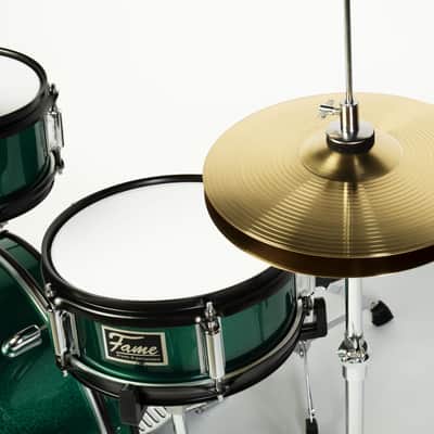 Fame JBJ1042H "Luis" Junior 3-Piece Drum-Kit (Green) - Drum Set image 3