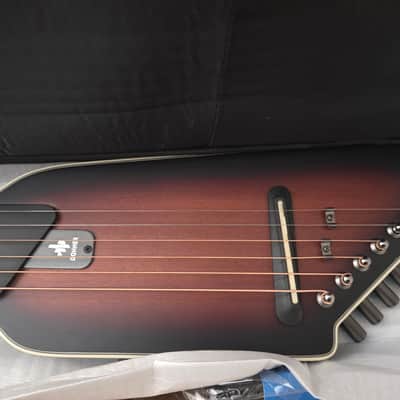 Donner Donner HUSH I EVO2 Acoustic Electric Travel Guitar - sunburst image 3