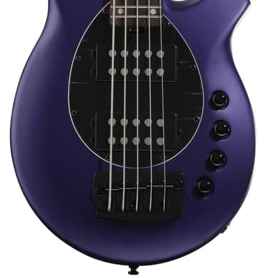 Sterling By Music Man Bongo 5 Electric 5-string Bass Guitar - Firemist Purple Satin image 1