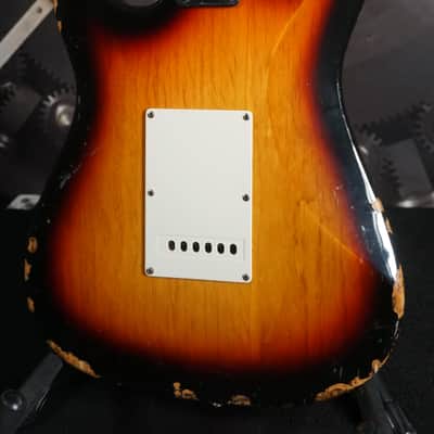Indiana Strat-Style Electric Guitar – Sunburst – Humbucker – Rosewood Board – Player Grade image 15