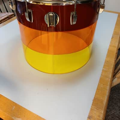 Ludwig Vistalite Concert Tom 16x14 Tequila Sunrise Mid 70s - Tequila Sunrise image 2