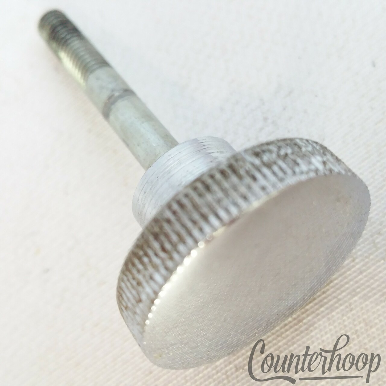 Ludwig Muffler Knob Snare/Tom Drum Tensioner Rod 1"Dial Chrome Vintage USA 70s — main photograph