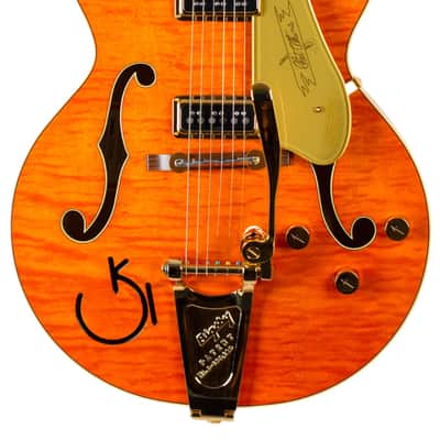 New Gretsch G6120T-55 VSE '55 Chet Atkins Hollow Body Western Orange Stain w/TV Jones T-Armond Pickups #JT24072205 image 3