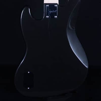 Squier Affinity Series Active Jazz Bass V, Maple FB, Black Metallic image 3