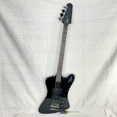 Greco TB-700 1990 Black BK Thunderbird IV Electric Bass Fujigen MIJ w/ Gator Bag image 3