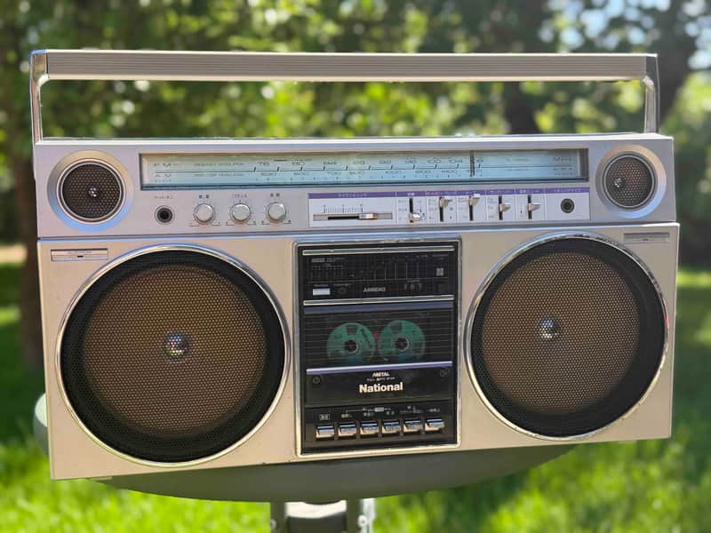 National RX-5080 Rare Vintage Stereo Cassette Boombox JDM 100V Warranty image 1