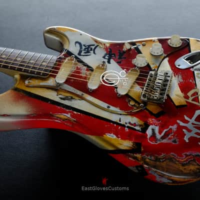 Fender Stratocaster Kamikaze Series 2nd Edition by EGC Aged heavy Relic image 7