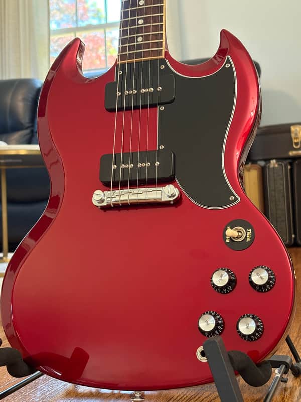 2021 GIBSON SG!! ~ P-90 Pickups & Burgundy Sparkle Finish!! ~ Excellent Condition! ~ OHSC & Case Candy!! image 1