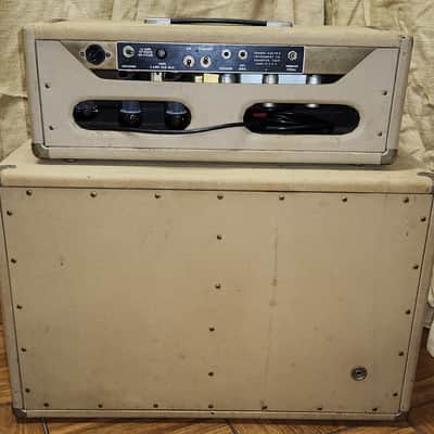 Fender Tremolux 2-Channel 35-Watt 2x10" Piggyback Guitar Amp 1963 - 1965 - Black Panel image 4