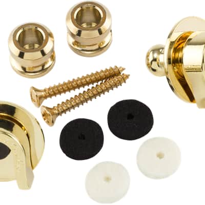 Fender Gold Strap Locks and Buttons, 0022043049 image 1