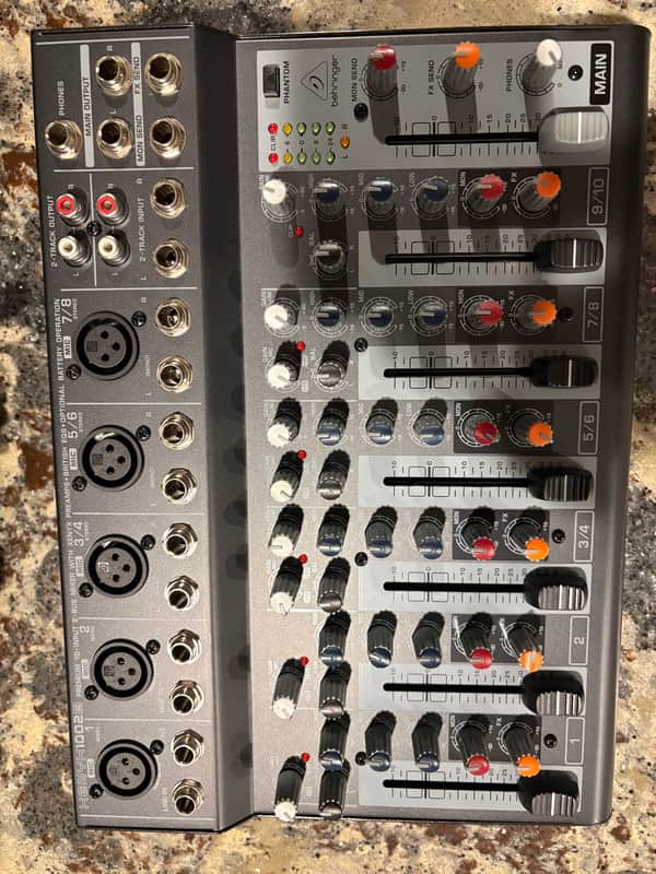 Behringer Xenyx 1002B 10-Input Battery Powered Portable Mixer