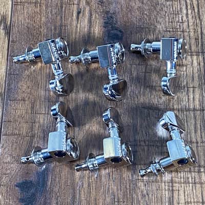 Grover 102 Rotomatics 3+3 Tuning Machine Set Nickel Used image 4