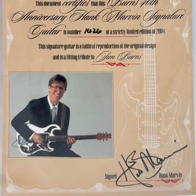 *Rare* Burns London “Hank Marvin” 1964-2004 Limited Edition #1426 image 4