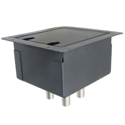 Recessed Floor Stage Box With 4 Xlr Female To Male Passthrough Jacks image 3