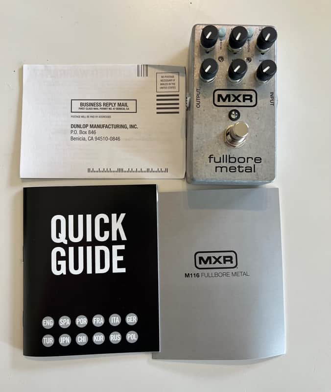 MXR M116 Fullbore Metal New in box w/paperwork. Amazing metal tones. Great for any application. image 1
