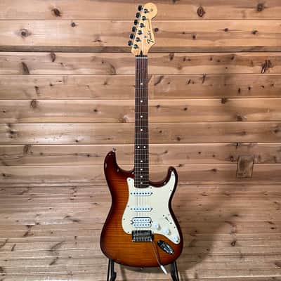 Fender Deluxe Stratocaster HSS Electric Guitar USED- Tobacco Sunburst image 2