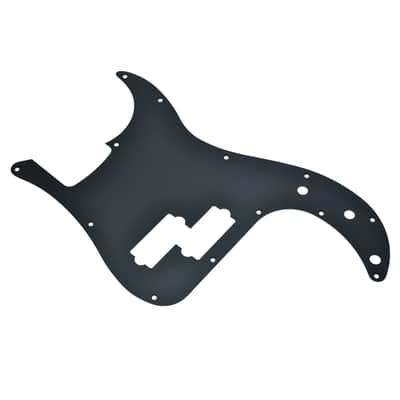 Black Aluminum 4 String Precision P Bass Style Pickguard Scratch Plate image 3
